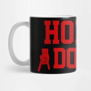 Horns Down - Black/Red Mug